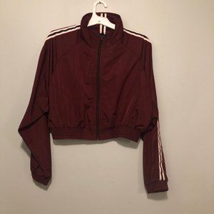 Love Tree Cropped Windbreaker Jacket -  size LARGE